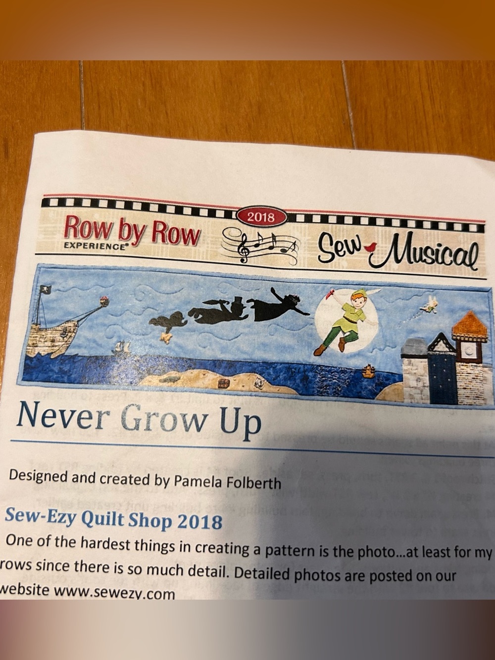 Peter Pan mini Quilt kit